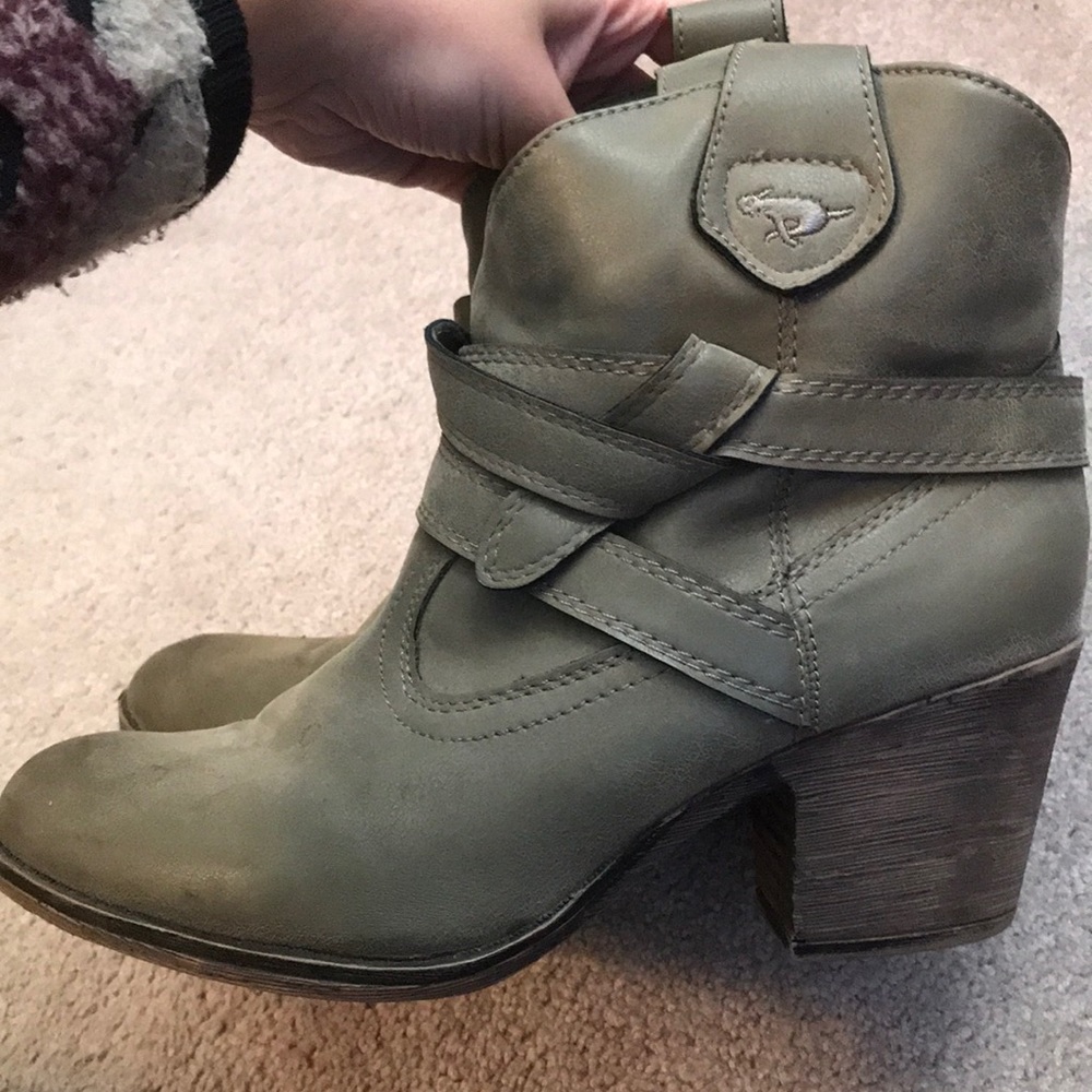Ankle booties with heel